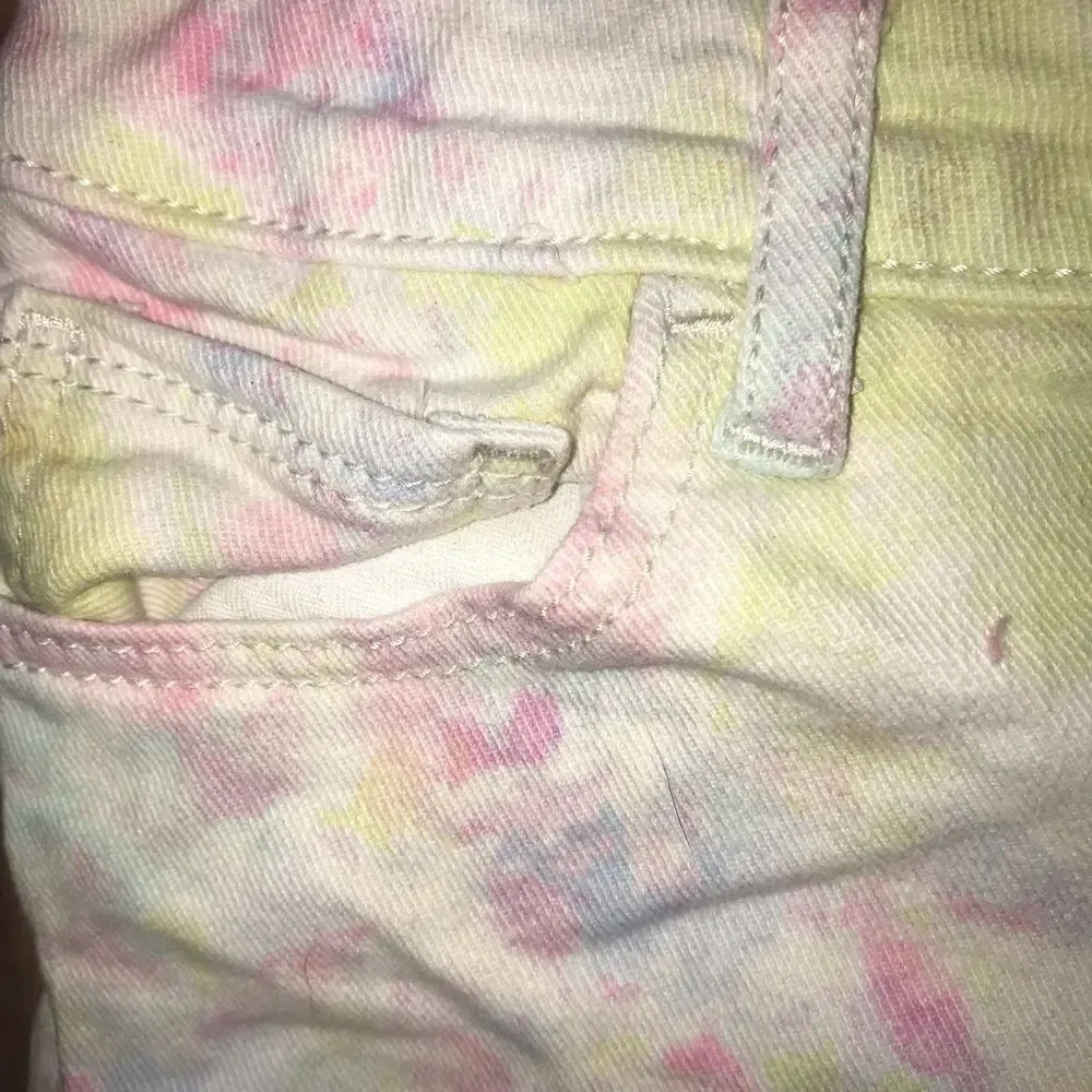 Gap Tie Dye Pastel Jean Shorts